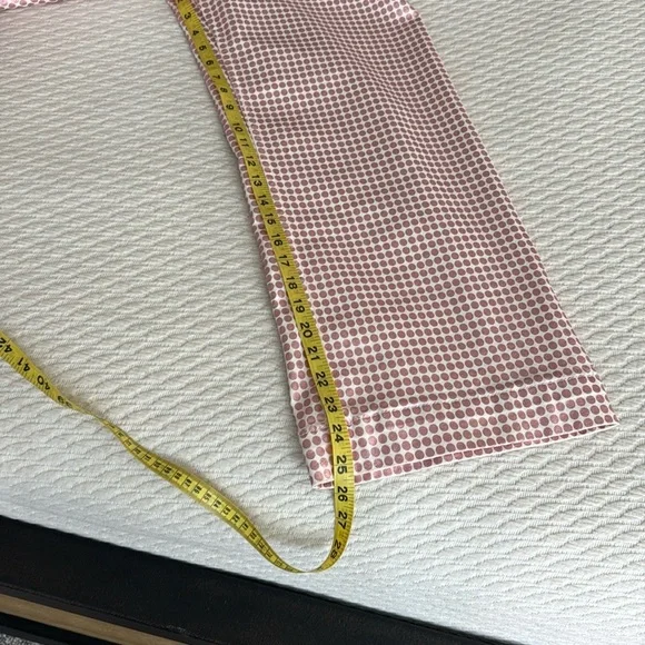 Maeve by Anthropologie The Colette Pink and White Metallic Polka Dot Pants - Picture 8 of 14